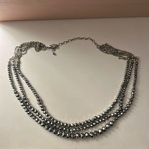 FREE W CLOTHING PURCHASE Silver layered necklace